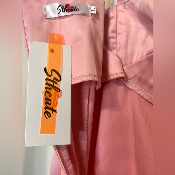 Andrea Satin Mini Dress - Size Large - Picture 5 of 5